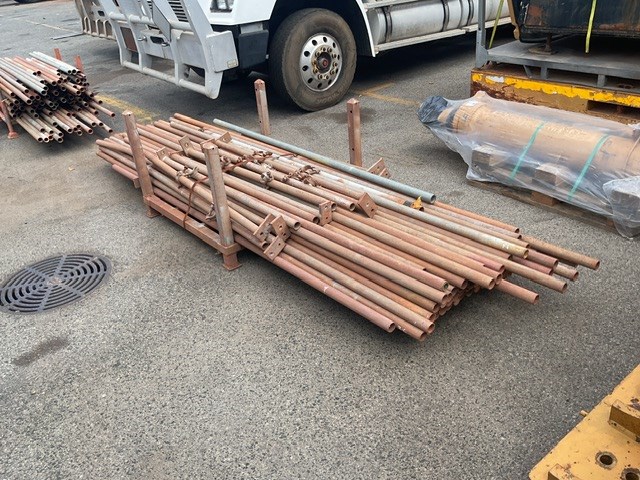 Crate of Steel Poles