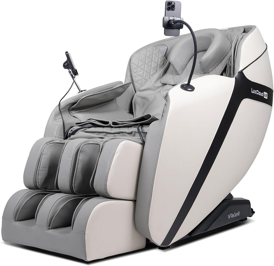 REGEN8 LuxCloud Air, Zero Gravity Heated Massage Chair. NB: Has been used,