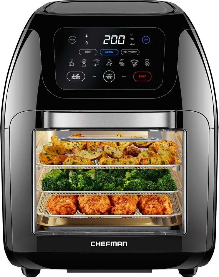 CHEFMAN Multifunctional Digital Air Fryer+, 17 Presets Fry, Roast, Dehydrat