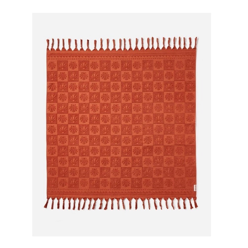 RIP CURL Mixed Jacquard Jumbo Beach Towel, D (Appox): L145cm x W145cmRust.