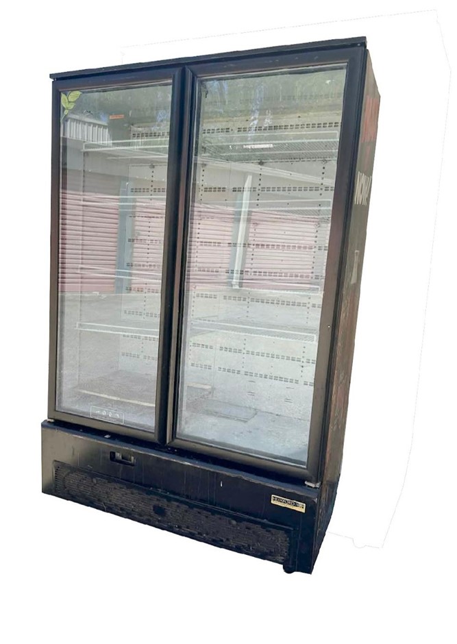 Huxford 2 glass display fridge