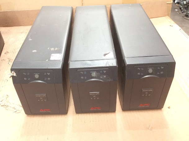 APC Smart-UPS SC 420 UPS (Lot of 3)