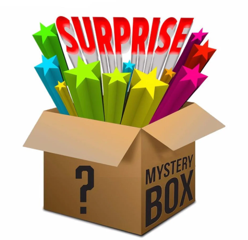 Mystery Box with 5 random items. No swaps, no returns- just fun surprises!