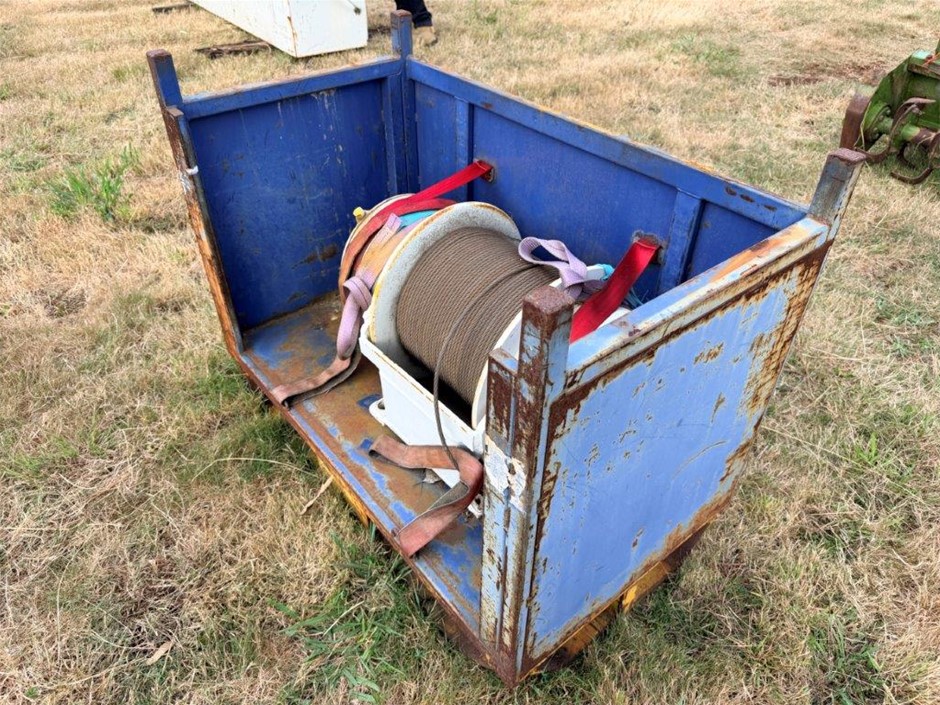 Gearmatic Winch Cable and Reel in Stillage