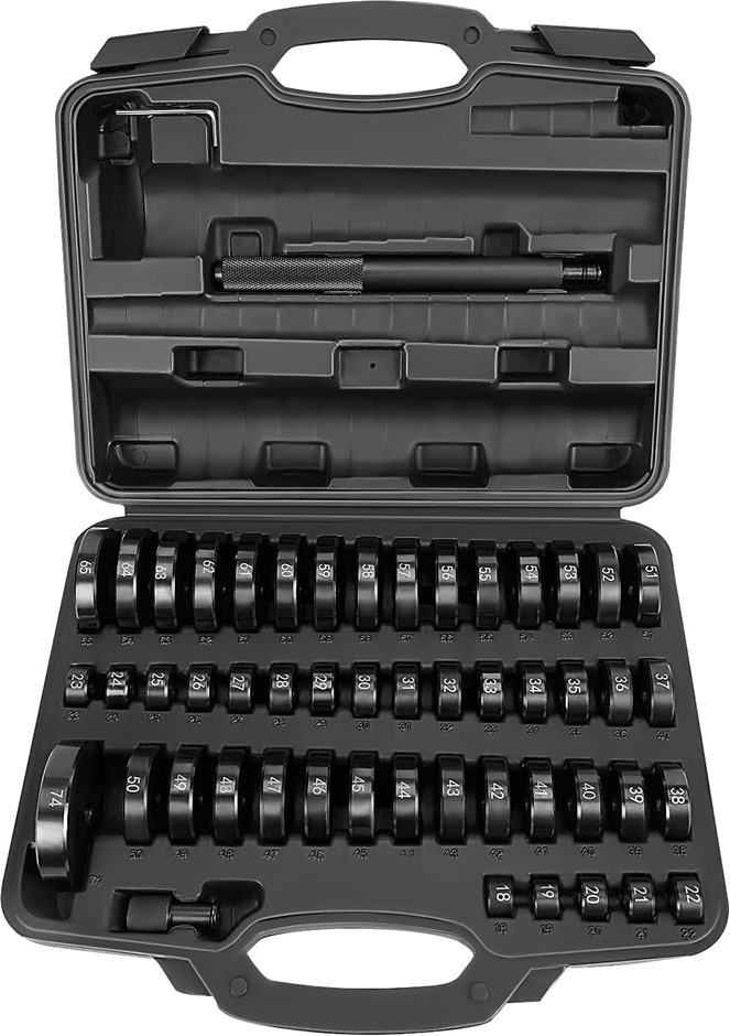 THOROAD 52pc Custom Bushing Driver Tool Set,52 in 1 Transmission Wheel Axle