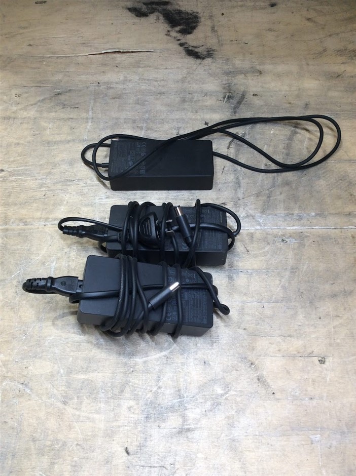 Microsoft 1749 Surface Power Adapters (Lot of 3)