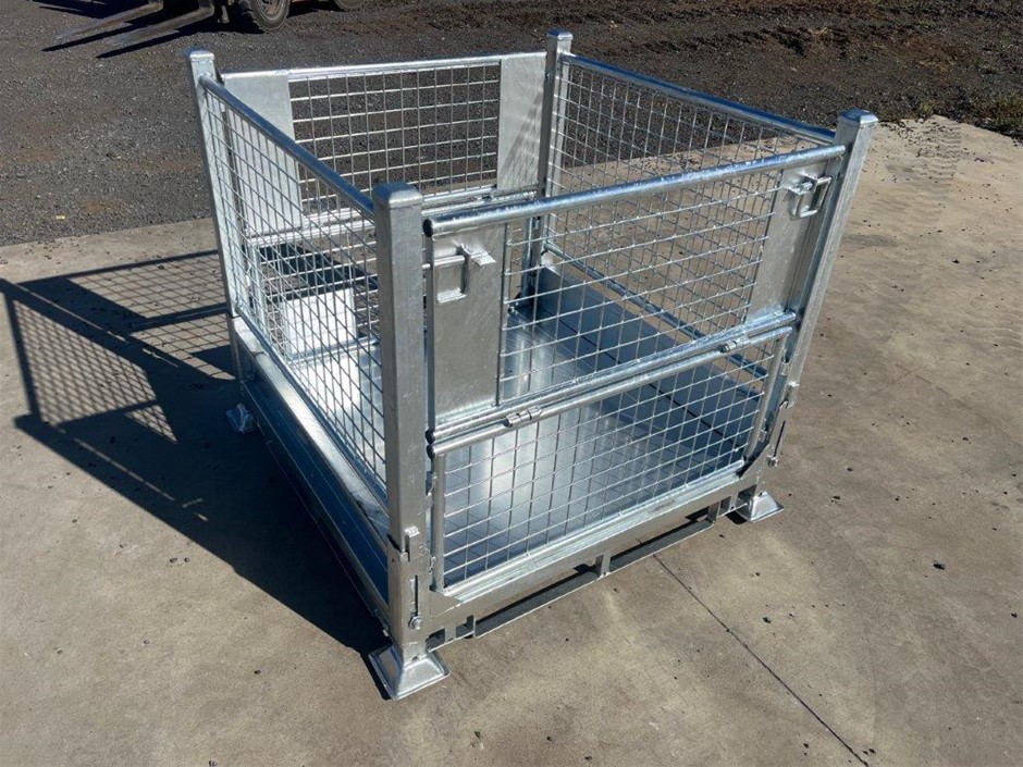 Galvanised Stackable Steel Transport/Storage Cage(Unused)