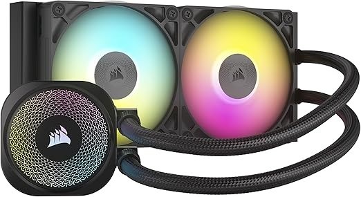 CORSAIR iCUE LINK TITAN 240 RX RGB Liquid CPU Cooler – 240mm AIO – 2X RX120