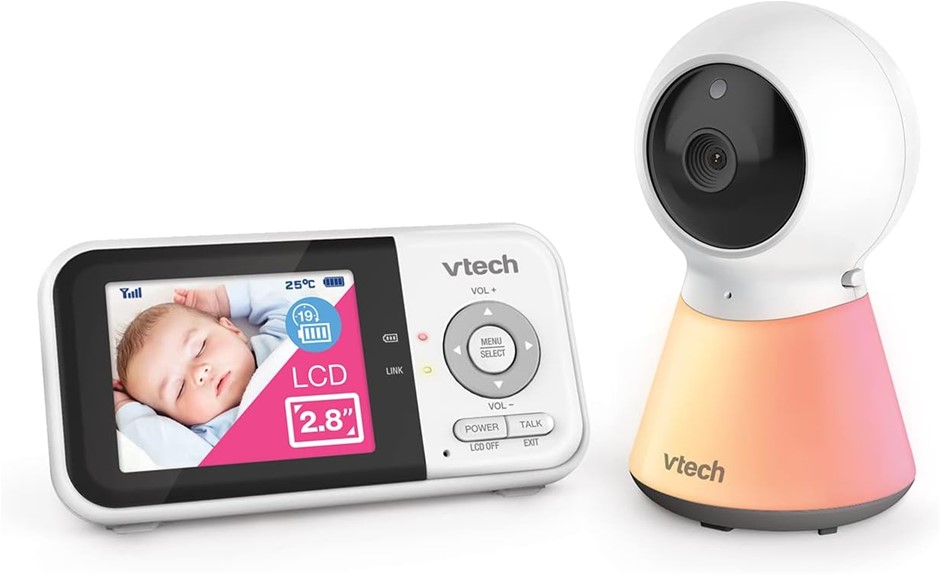 VTECH BM3350N 2.8" Full Colour Video Baby Monitor. NB: Used.
