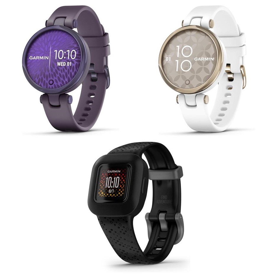 3 x Assorted Garmin Watch: 1 x Garmin Lily Small Stylish Fitness Smartwatch