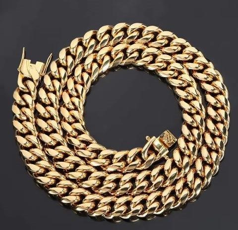 18k Italy Stamped  Yellow Gold Filled Chain-Quality Guarantee-55cm
