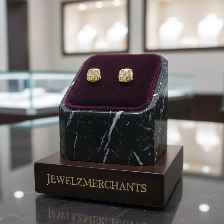 22K/Italy Gold Filled Earring -(stamped 22K/Italy)-Warranty Quality