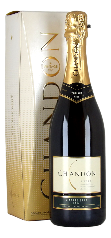 Chandon Brut (Boxed) 2004 (1x 750mL), Aus