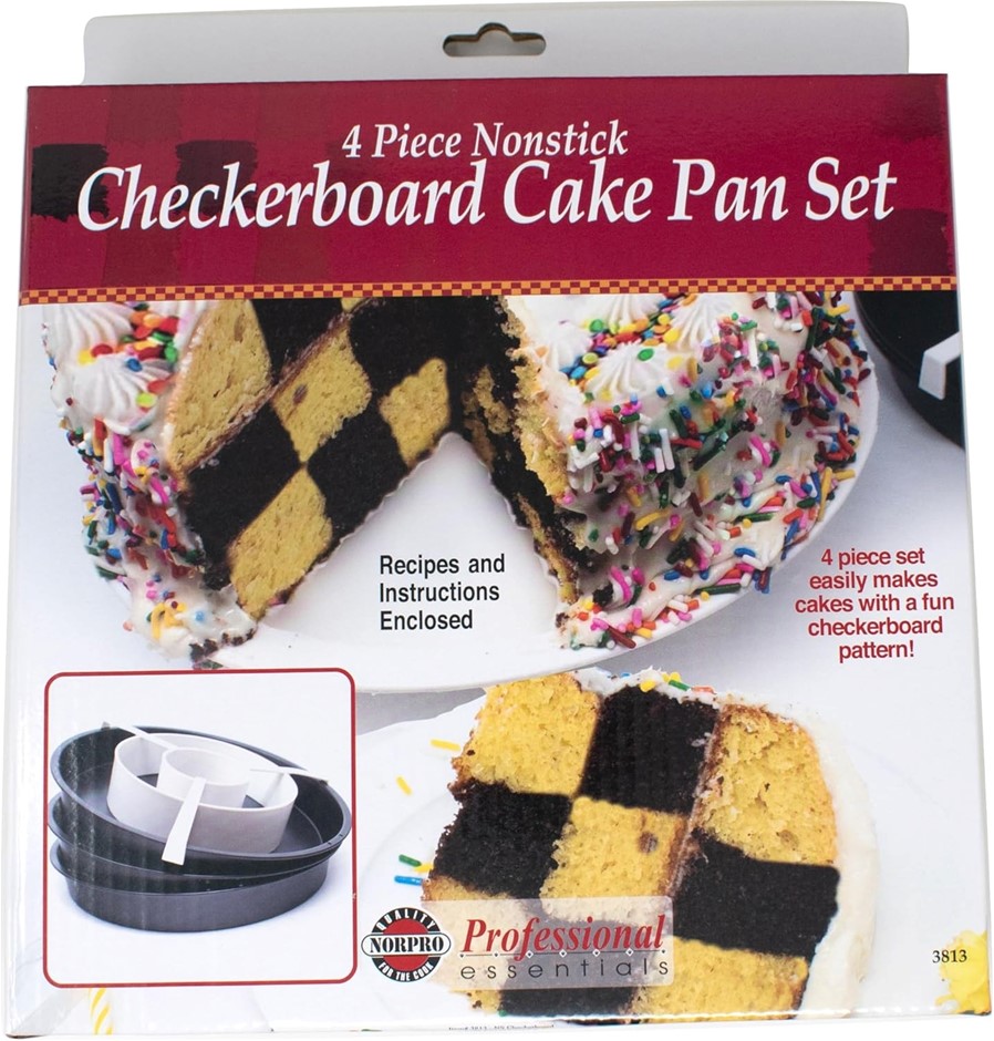 NORPRO Checkerboard Cake Pan Set.