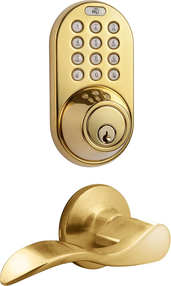 MILOCKS DFL-02P Electronic Touchpad Entry Keyless Deadbolt and Passage Leve