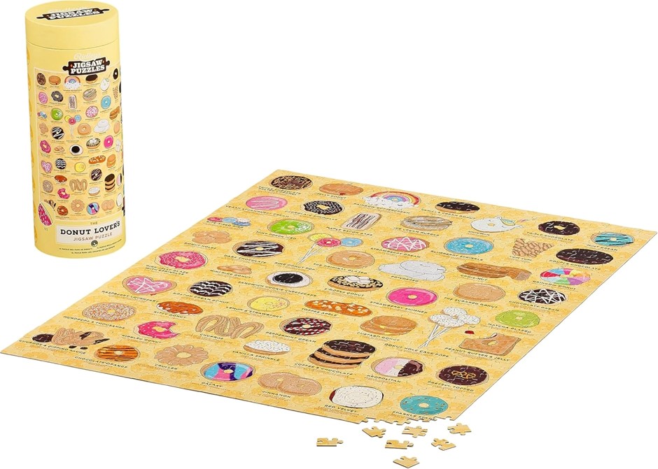 RIDLEY'S Donut Lover's 1000 Piece Jigsaw Puzzle. NB: Damaged box.