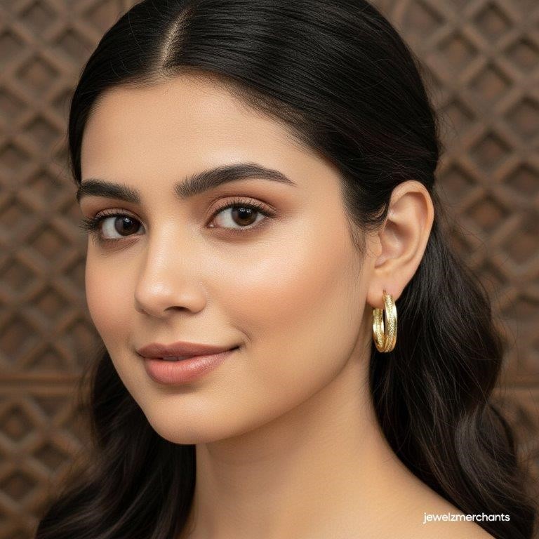 18KGold Filled/Italy Earring -(Stamped 18K/Italy)-Warranty Quality