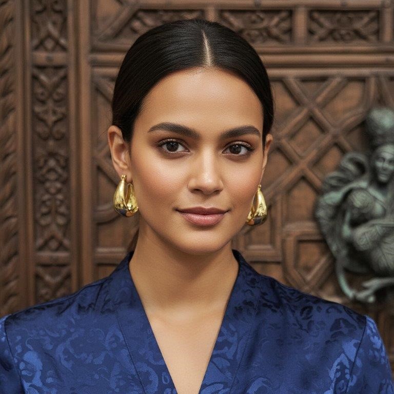 18KGold Filled/Italy Earring -(Stamped 18K/Italy)-Warranty Quality