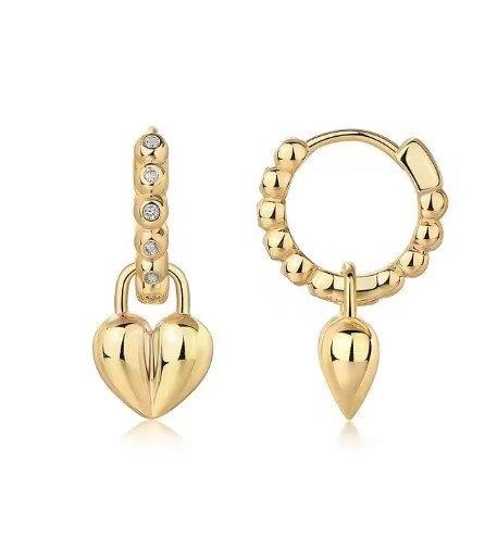 GRA Moissanite White Brilliant Cut 925 Sterling Silver Earrings-VVS1