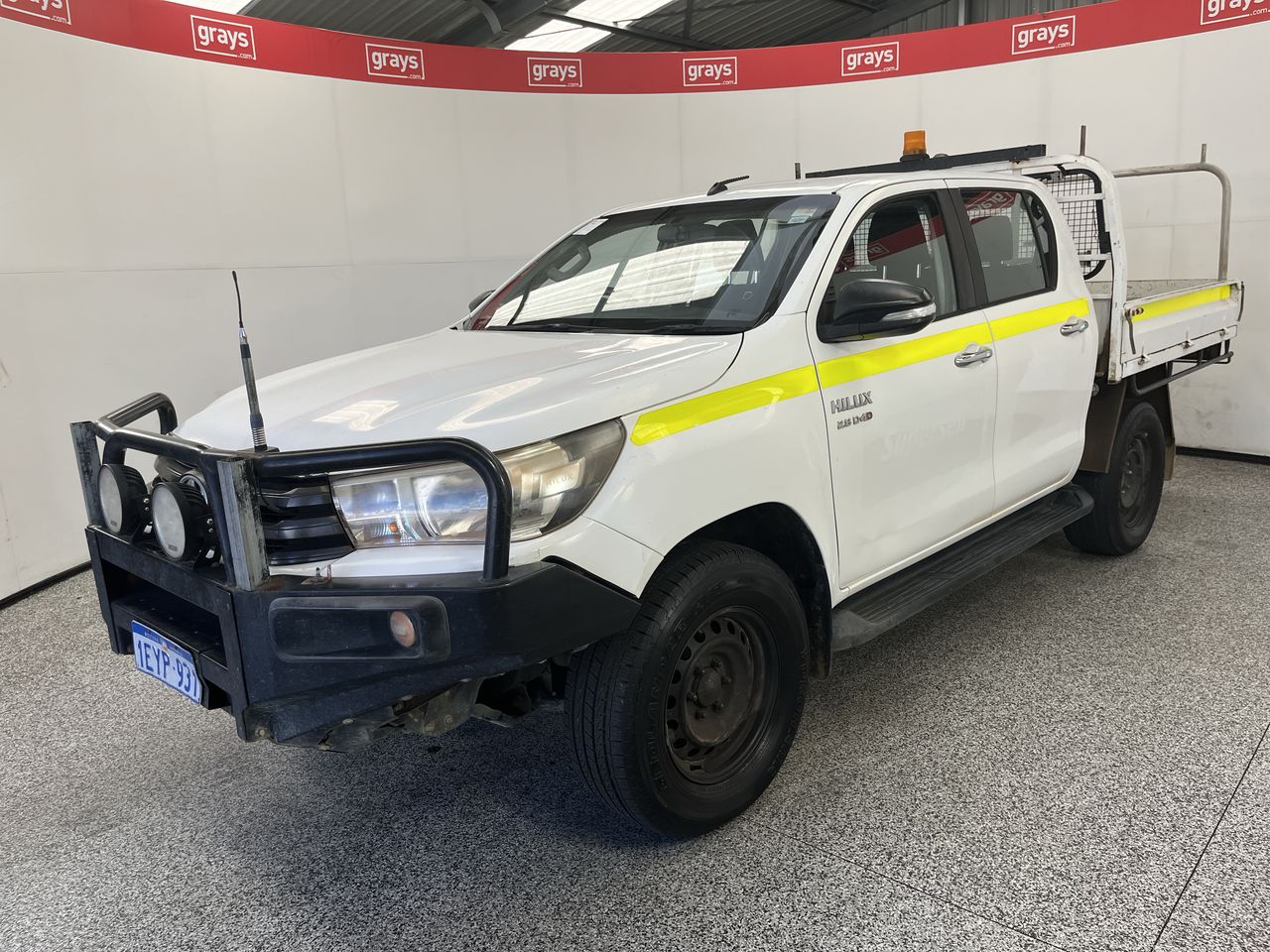 2015 Toyota Hilux 4x4 SR GUN126R Turbo Diesel Automatic Crew Cab Chassis