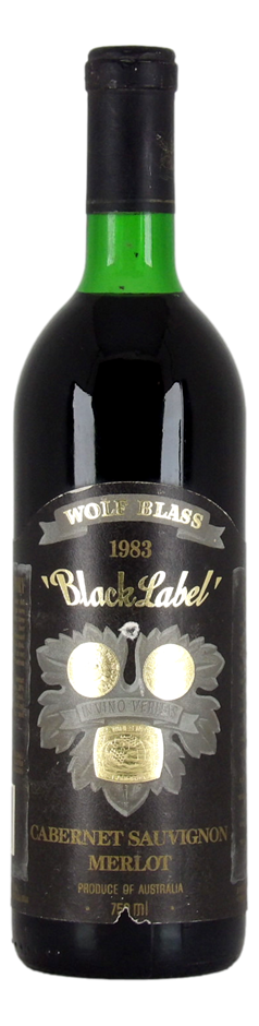 Wolf Blass Black Label Cab Sau Merlot 1983 (1x 750mL).SA