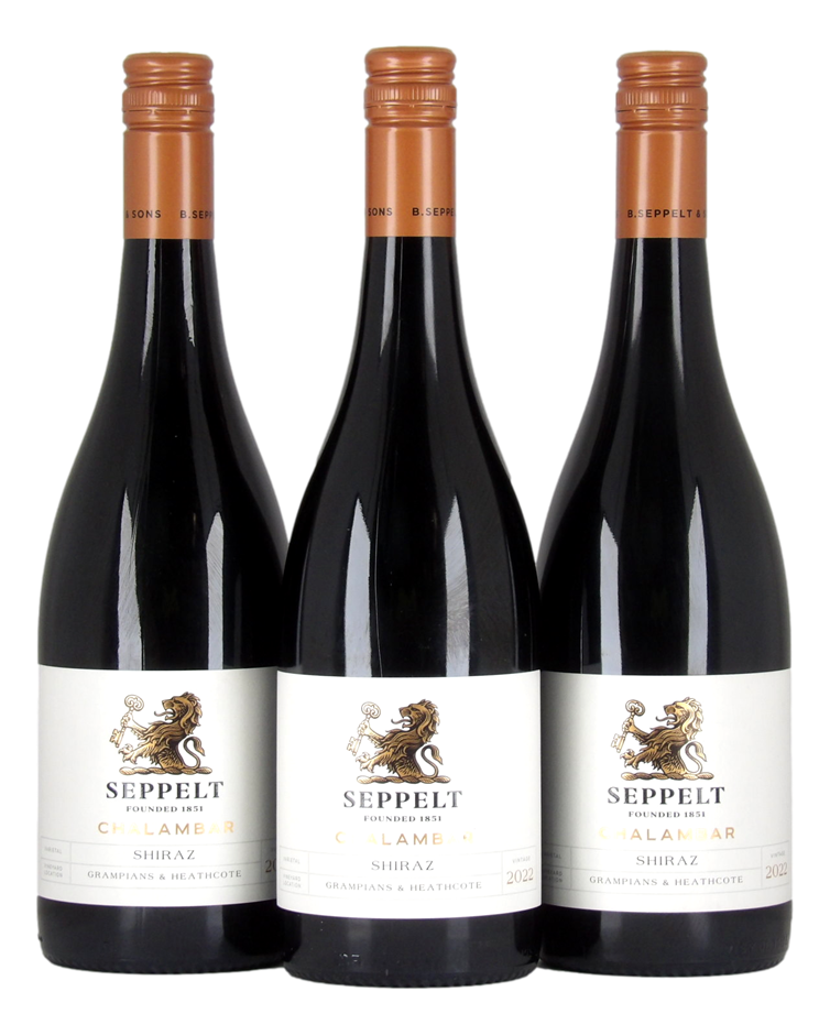 Seppelt Chalambar Shiraz 2022 (3x 750mL) Grampians & Heathcote