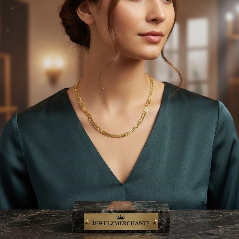 18k Italy Stamped  Yellow Gold Filled Chain-Quality Guarantee-60cm