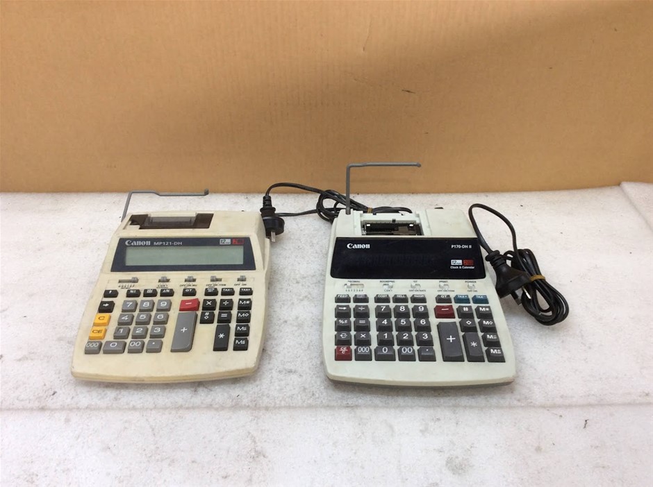 Canon P170-DH II And MP121-DH Printing Calculators (Lot of 2)