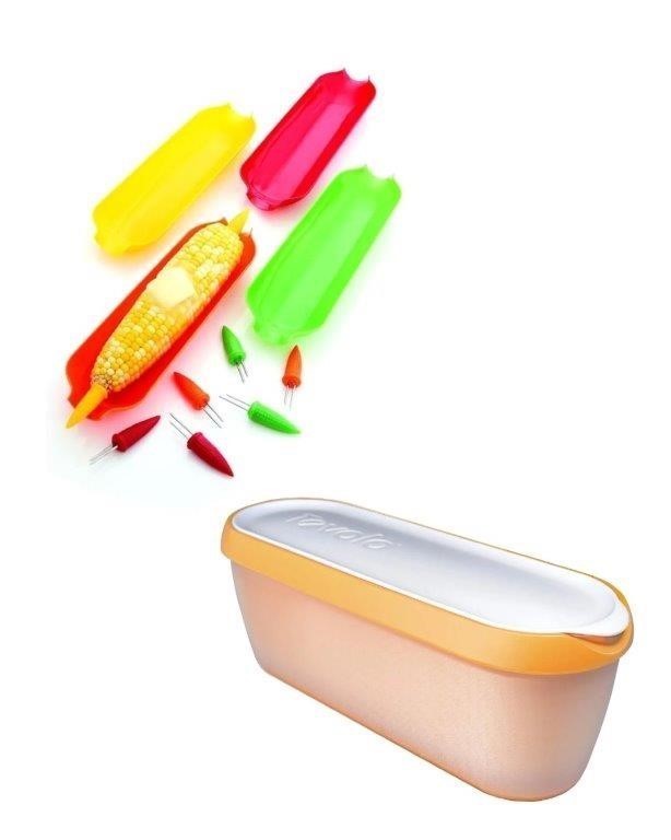 BUNDLE: FARBERWARE Healthy Eating Box Set, 12-Piece, Red Yellow and Green +