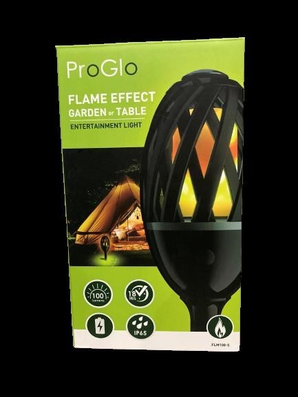 PROGLO Flame Effect Entertainment Light. NB: Has been used.