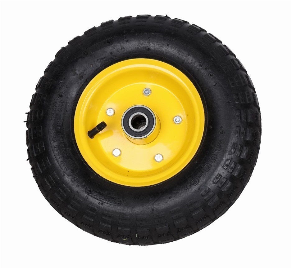 Puncture Proof Pneumatic Wheel 300mm Dia. x 80mm Width with 20mm Ball Beari