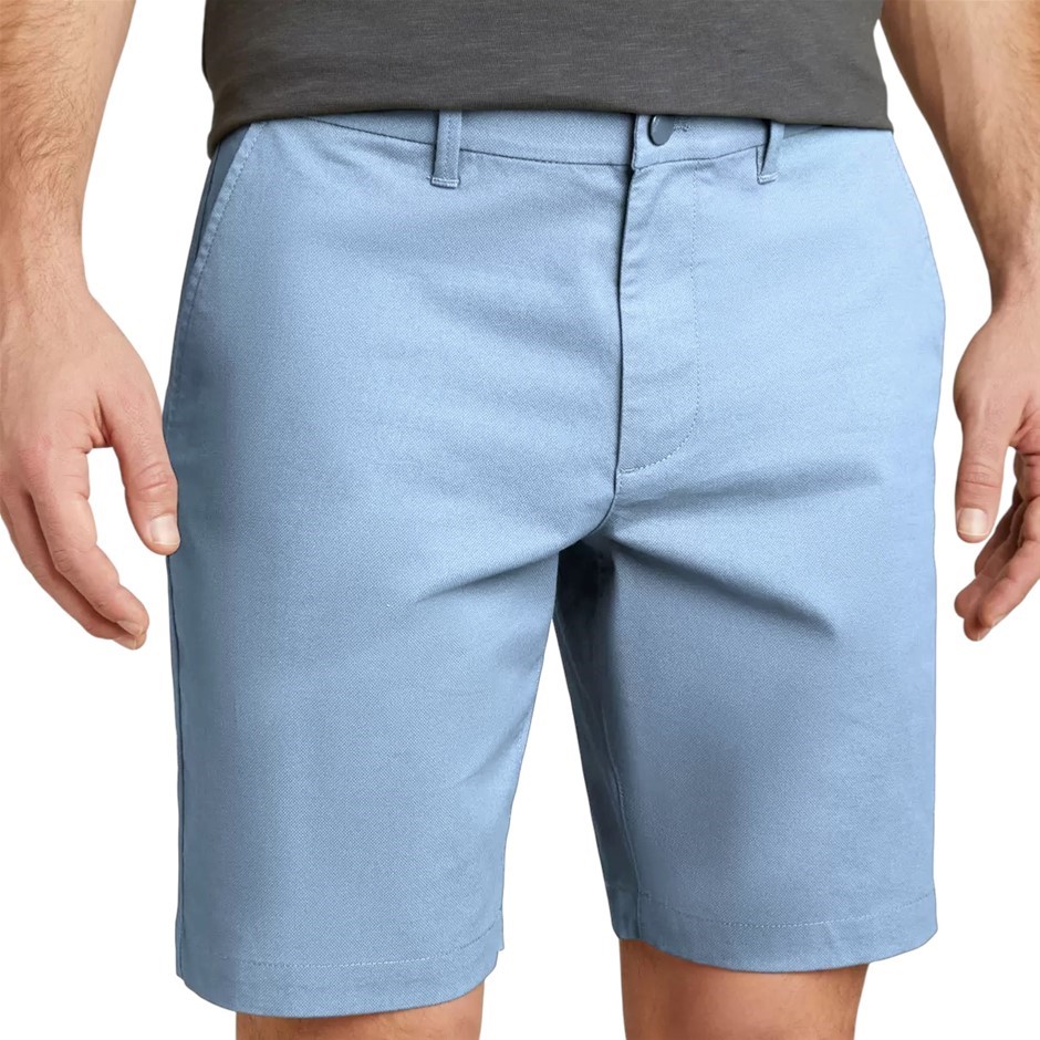 ENGLISH LAUNDRY Men's Flat Front Short, Size 40, 98% Cotton, Light Blue. B