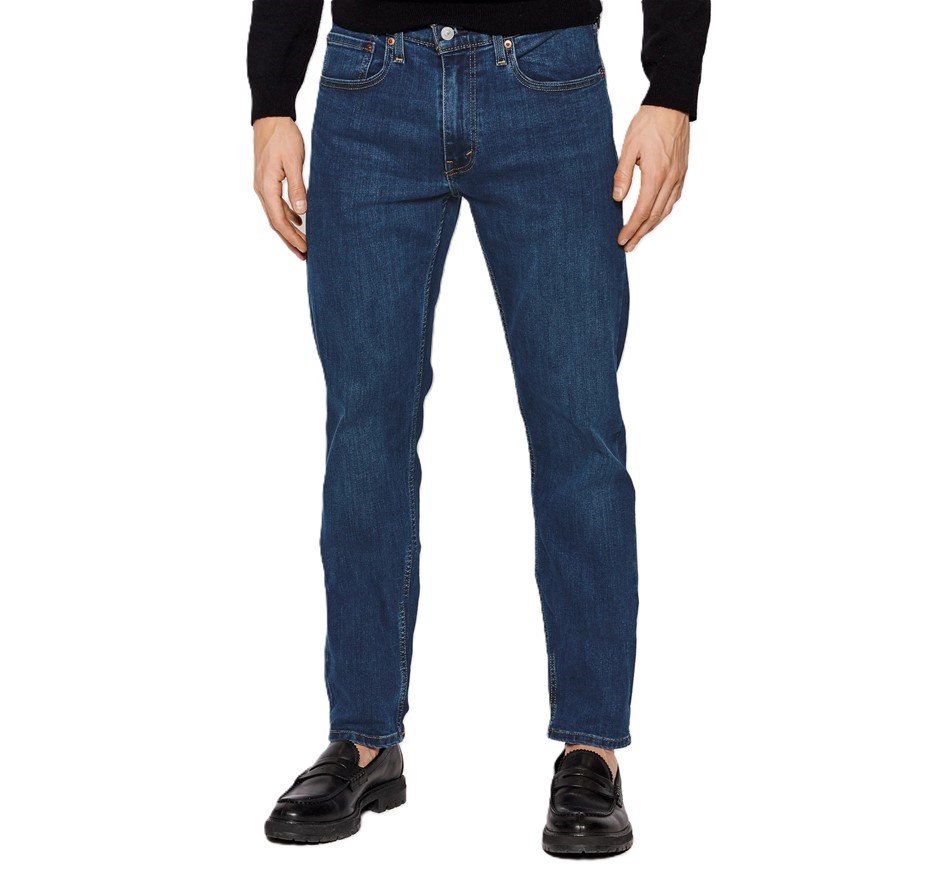 LEVI'S Men's 502 Taper Stretch Jean, Size 34x30, 82% Cotton, Panda-DarkWash