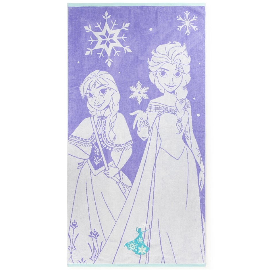 2 x DISNEY Frozen Jacquard Beach Towel, 160cm x 86cm, 100% Cotton. NB: Not