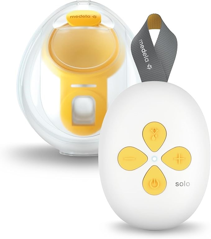MEDELA Solo Hands-Free Single Electric Breast Pump, Lightweight and Compact