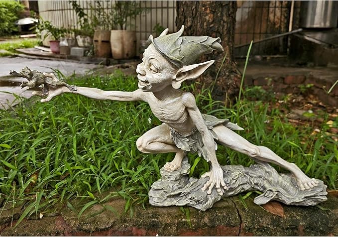 DESIGN TOSCANO Stretch Garden Pixies Statue