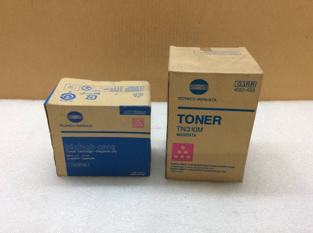 Konica Minolta TN310M&TNP51M A0X5395 Magenta Toner Cartridges New(Lot of 2)