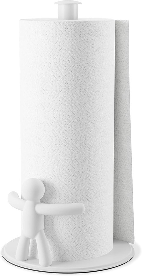 UMBRA Buddy Paper Towel Holder, White.