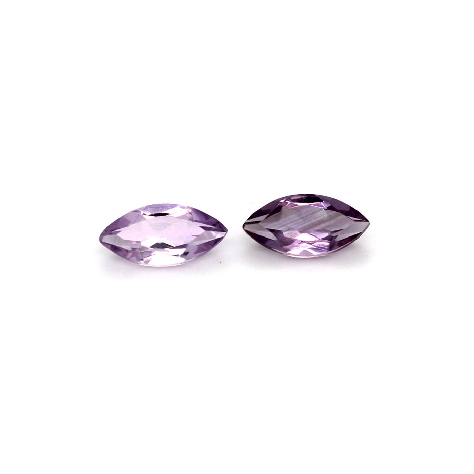 2 Pcs Marquise Beautiful Amethyst Gemstone