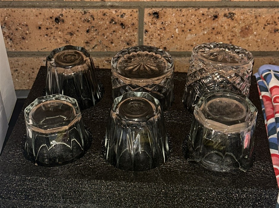 6x Glass Cups