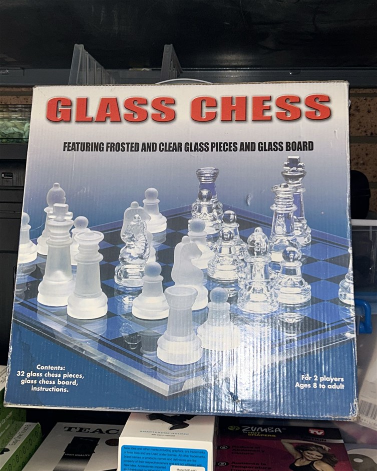 Glass Chess Set (As is)