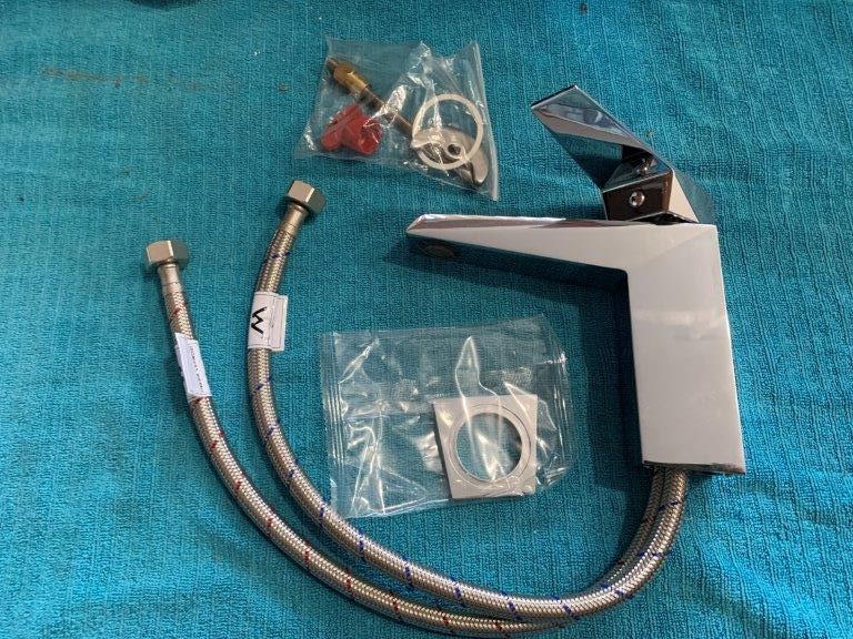 New in Box Azzurra Vero Basin Mixer Tap, Brass - Quantity 1