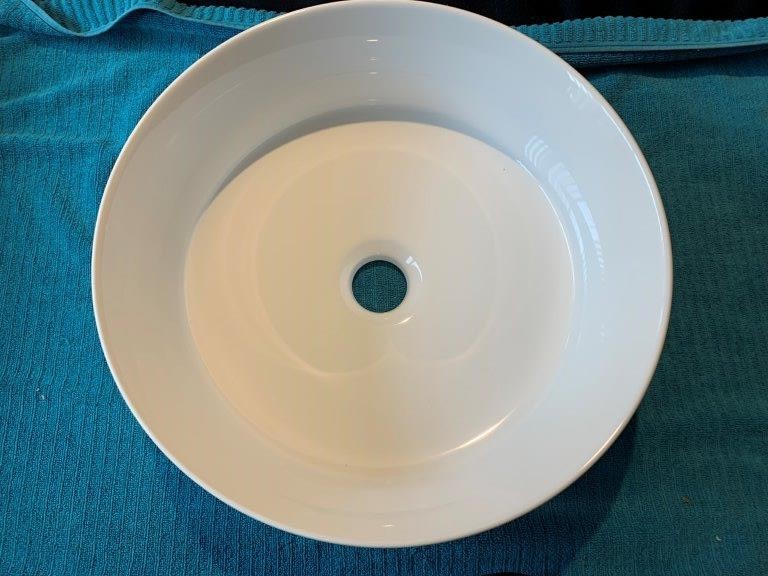 New in Box Multitude Inset Basin, White - Quantity 1
