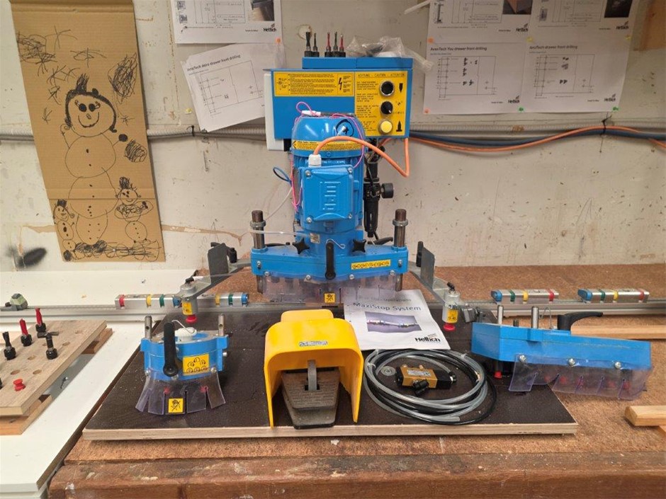 2022 Hettich Bluemax Mini Modular Concealed Hinge Drill (Multi Head Drill)