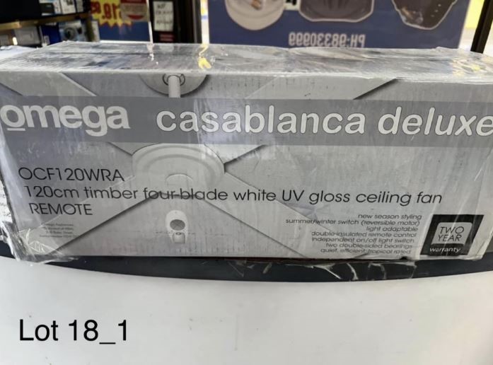 Omega Deluxe Ceiling Fan x2