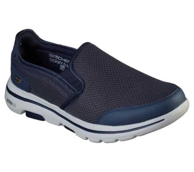 SKECHERS Men's GoWalk 5 Shoes, Size UK 6 / US 7, Navy, 55510. Buyers Note