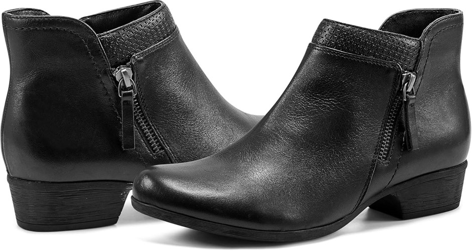 ROCKPORT Women's Carly Bootie Ankle Boot, Black Leather, Size 10 US. Buyer