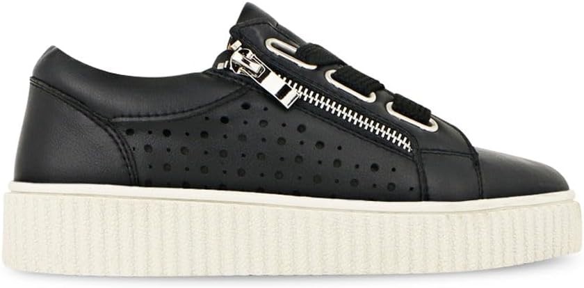 NATURAL COMFORT Women's Alaia Sneaker, Black, US 6, (G02015). Buyers Note