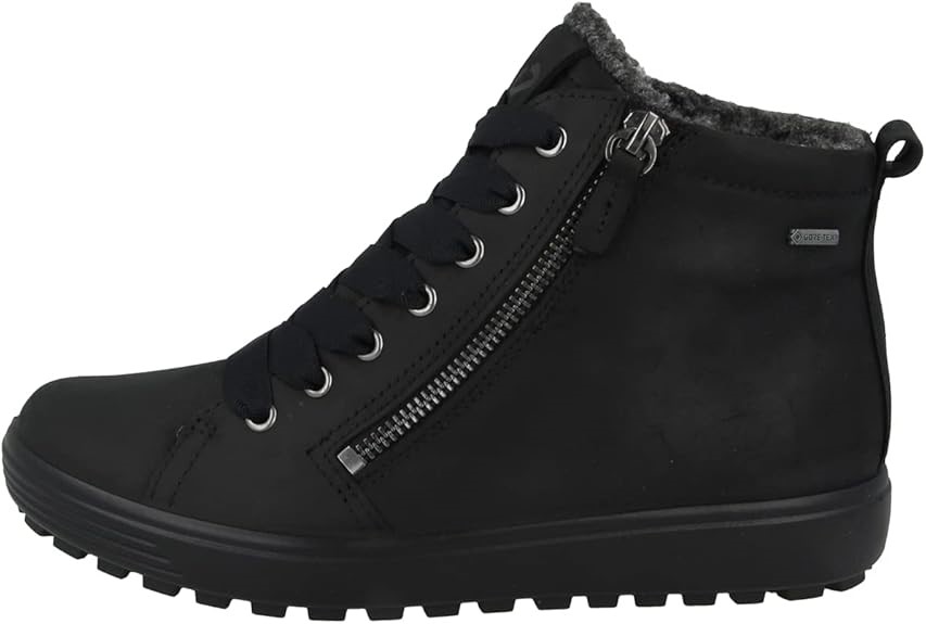 ECCO Women's Soft 7 Tred GTX Sneaker, Black Oil Nubuck, US 5-5.5/EU 36 (450