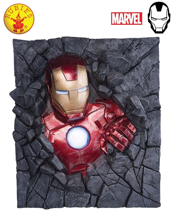 RUBIES Iron Man Character 3D Wall Art.